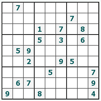Skriv ut Sudoku #10