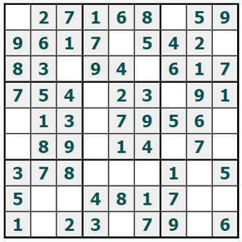 Skriv ut Sudoku #1016