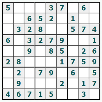Skriv ut Sudoku #1017