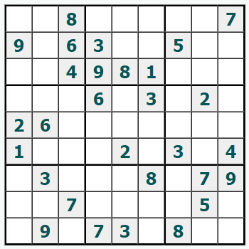 Skriv ut Sudoku #1019