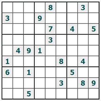 Skriv ut Sudoku #1020