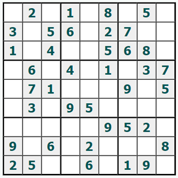Skriv ut Sudoku #1038