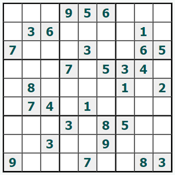 Skriv ut Sudoku #1039
