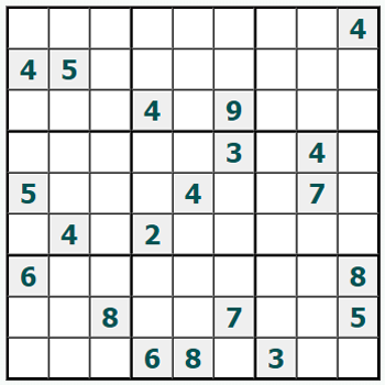 Skriv ut Sudoku #1045