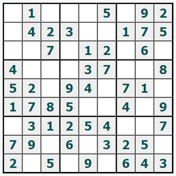 Skriv ut Sudoku #1047