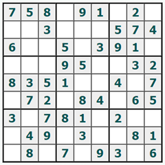 Sudoku on-line #1052