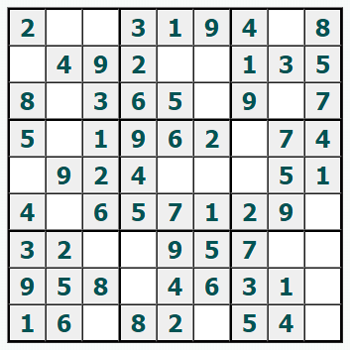 Skriv ut Sudoku #1071