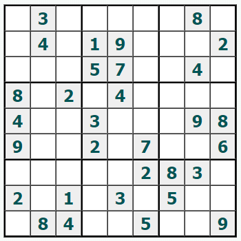 Skriv ut Sudoku #1074