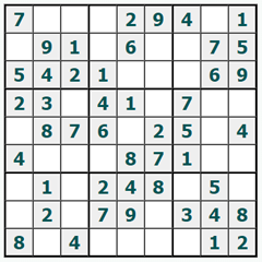 Sudoku on-line #1092