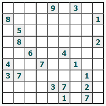 Skriv ut Sudoku #1095