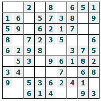 Skriv ut Sudoku #1096
