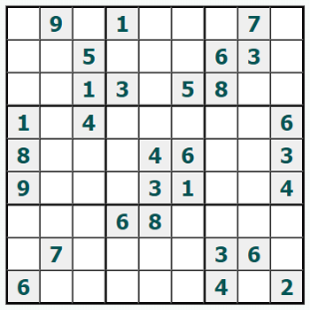 Skriv ut Sudoku #1099