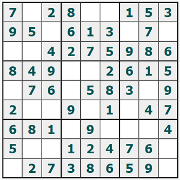 Skriv ut Sudoku #1141