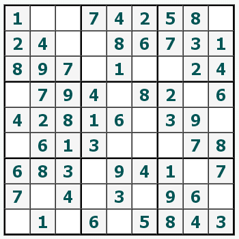 Print Sudoku #126