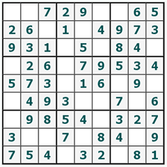 Sudoku trực tuyến #166