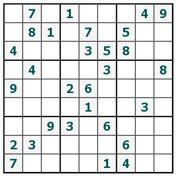 Skriv ut Sudoku #199