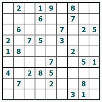 Skriv ut Sudoku #219