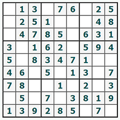 Sudoku en ligne #221