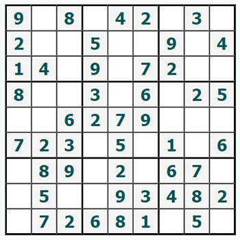 Skriv ut Sudoku #242