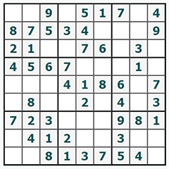 Sudoku trực tuyến #247