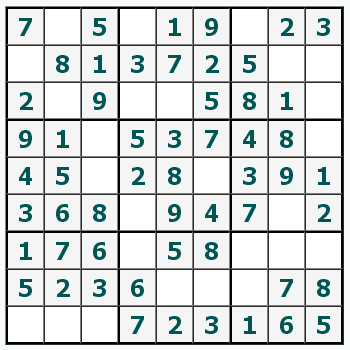 Print Sudoku #251