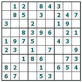 Cetak Sudoku #257
