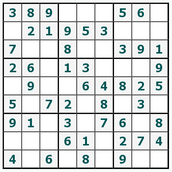 Cetak Sudoku #262