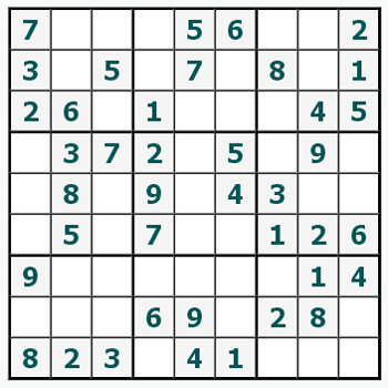 Skriv ut Sudoku #263