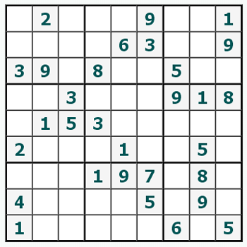 drucken Sudoku #269