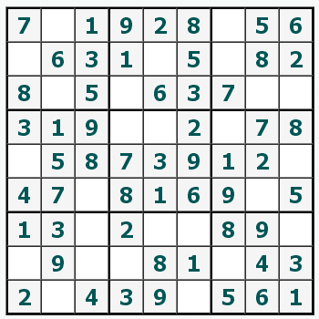 Print Sudoku #271