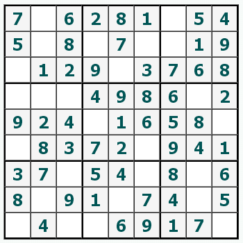 skriva ut Sudoku #276