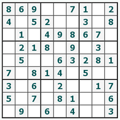 Sudoku trực tuyến #277