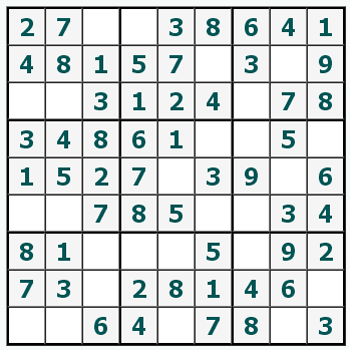 Skriv ut Sudoku #301