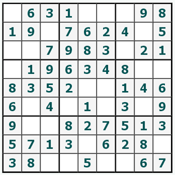 drucken Sudoku #306