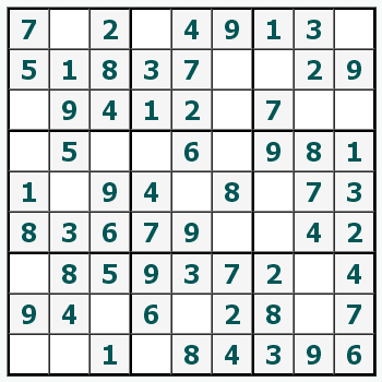 drucken Sudoku #311