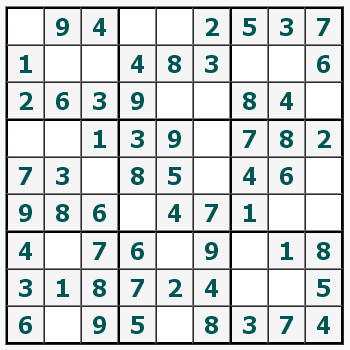 Skriv ut Sudoku #361