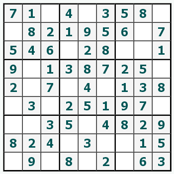 Skriv ut Sudoku #401