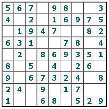 Skriv ut Sudoku #406