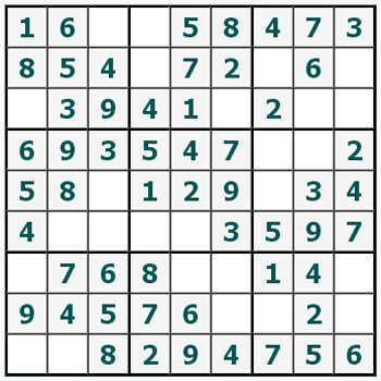Skriv ut Sudoku #411