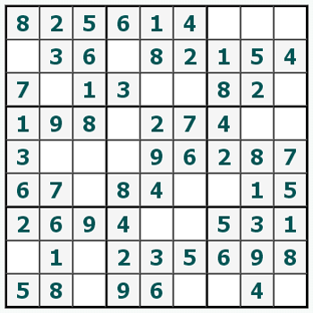 Skriv ut Sudoku #436