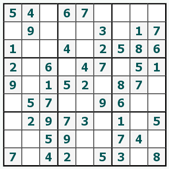 Skriv ut Sudoku #442
