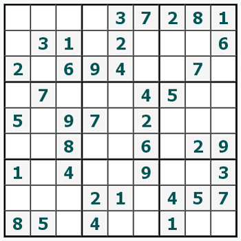 Skriv ut Sudoku #448