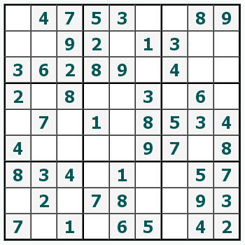 Skriv ut Sudoku #457