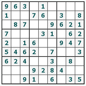 Skriv ut Sudoku #487