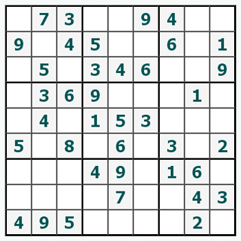 Skriv ut Sudoku #523