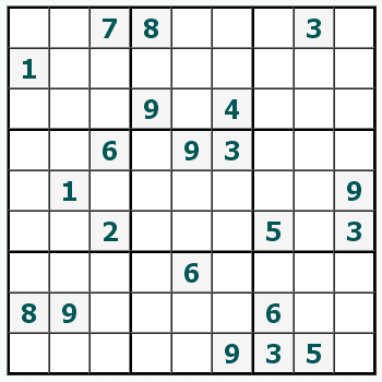 Skriv ut Sudoku #535
