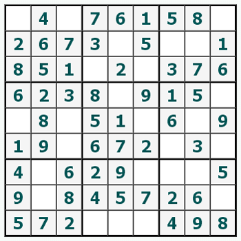 Skriv ut Sudoku #536