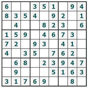 Skriv ut Sudoku #541