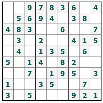 drucken Sudoku #547