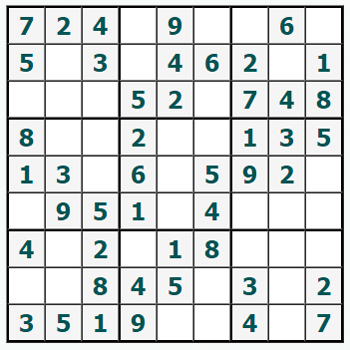 Skriv ut Sudoku #557